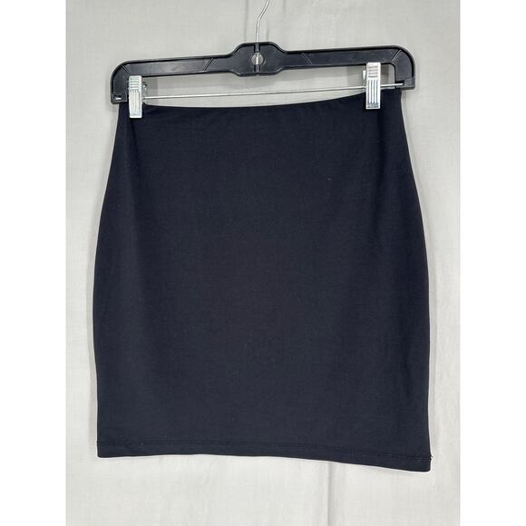 Leith Skirt Womens Small Black Mini Stretch Double Layer Classic Capsule - Picture 1 of 6